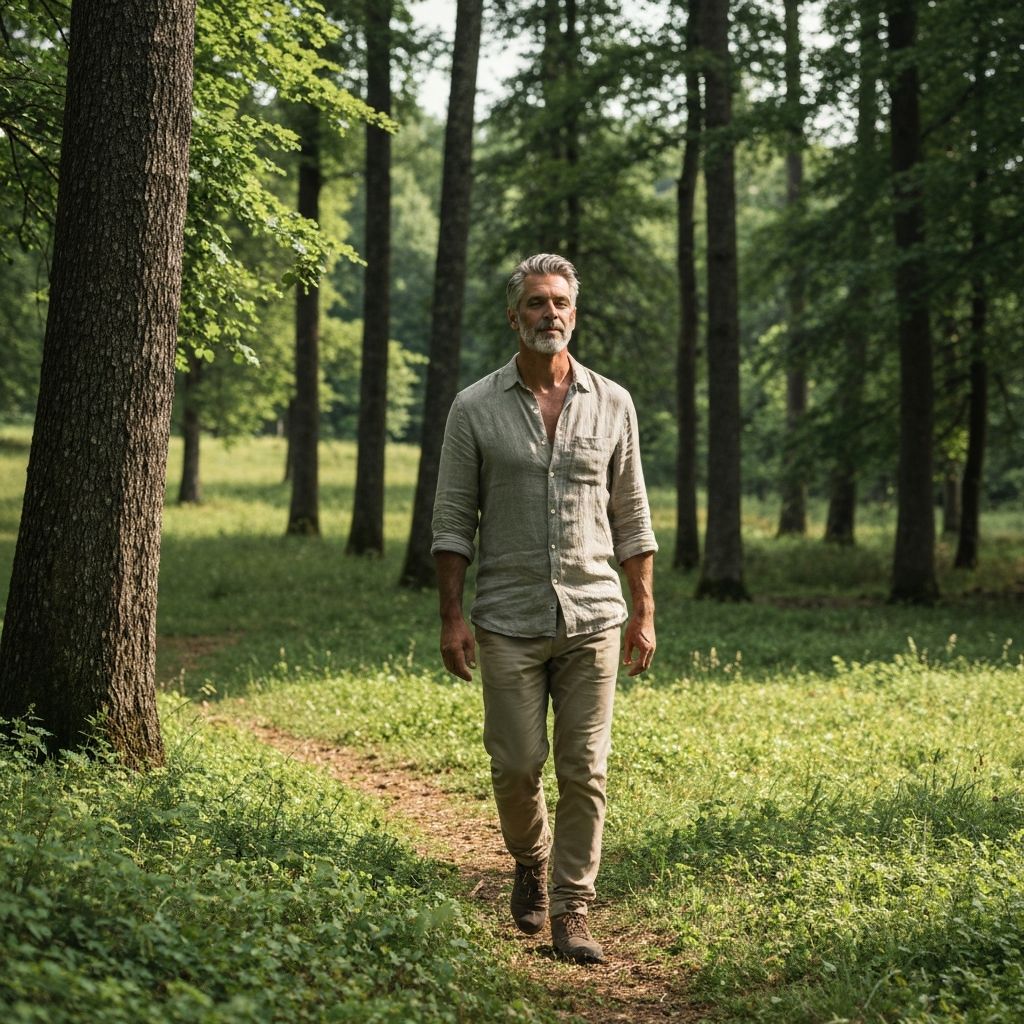 Man in natural wellness